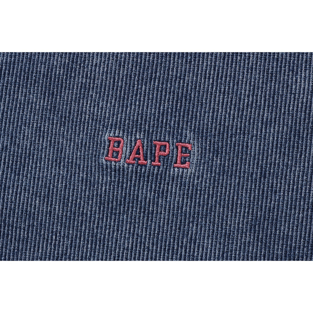 BAPE INDIGO RIB TEE LADIES