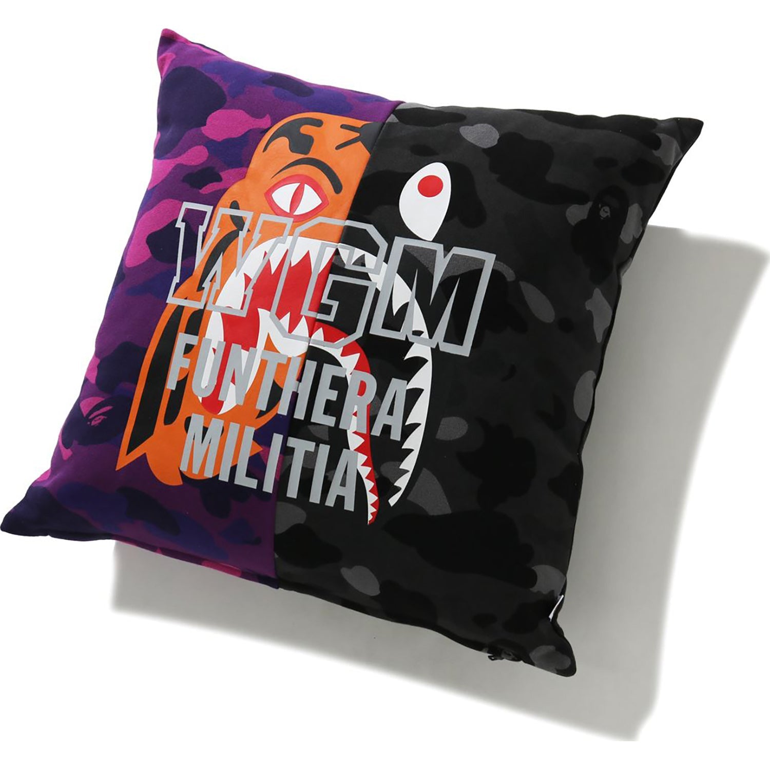 COLOR CAMO TIGER SHARK HALF SQUARE CUSHION