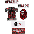 BAPE X FAZE CLAN STICKER SET