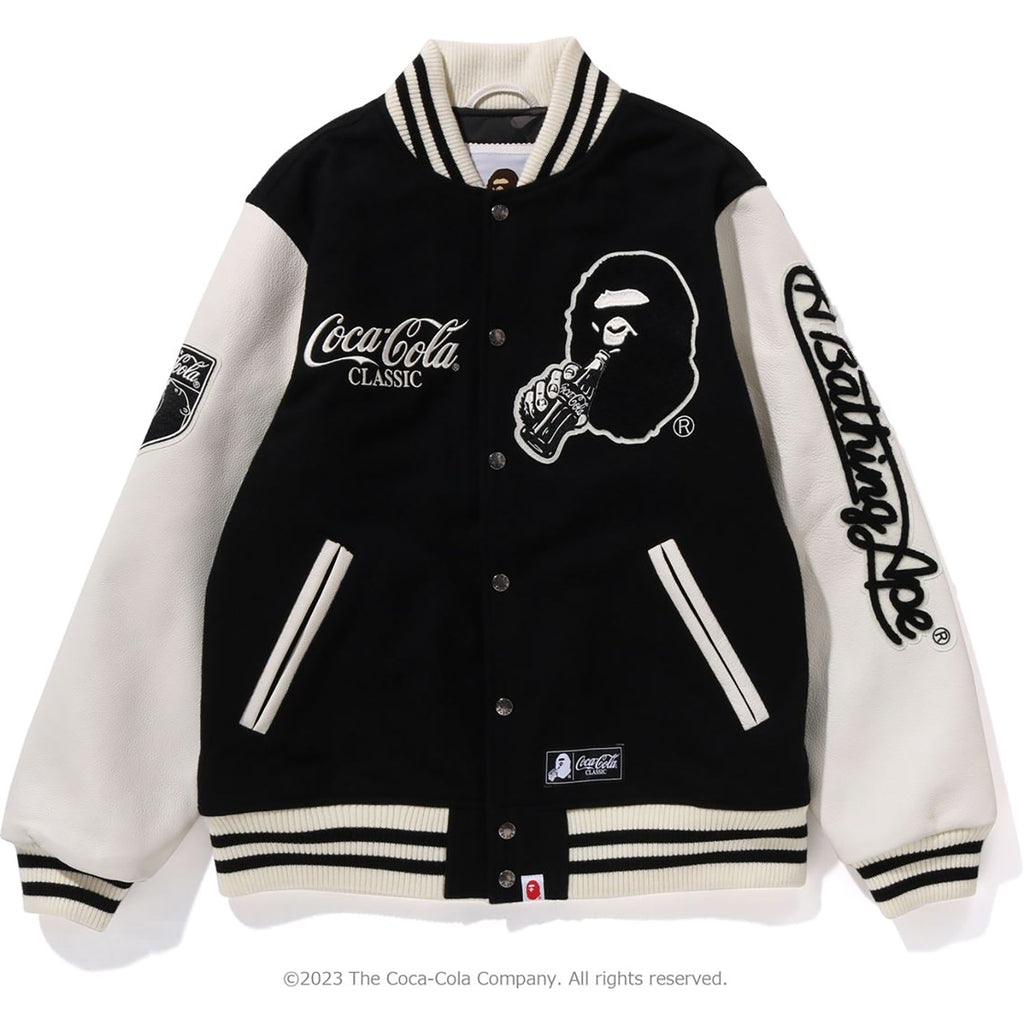 BAPE X COCA-COLA VARSITY JACKET MENS