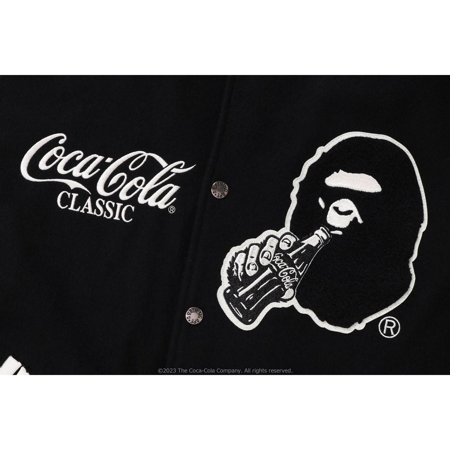 BAPE X COCA-COLA VARSITY JACKET MENS