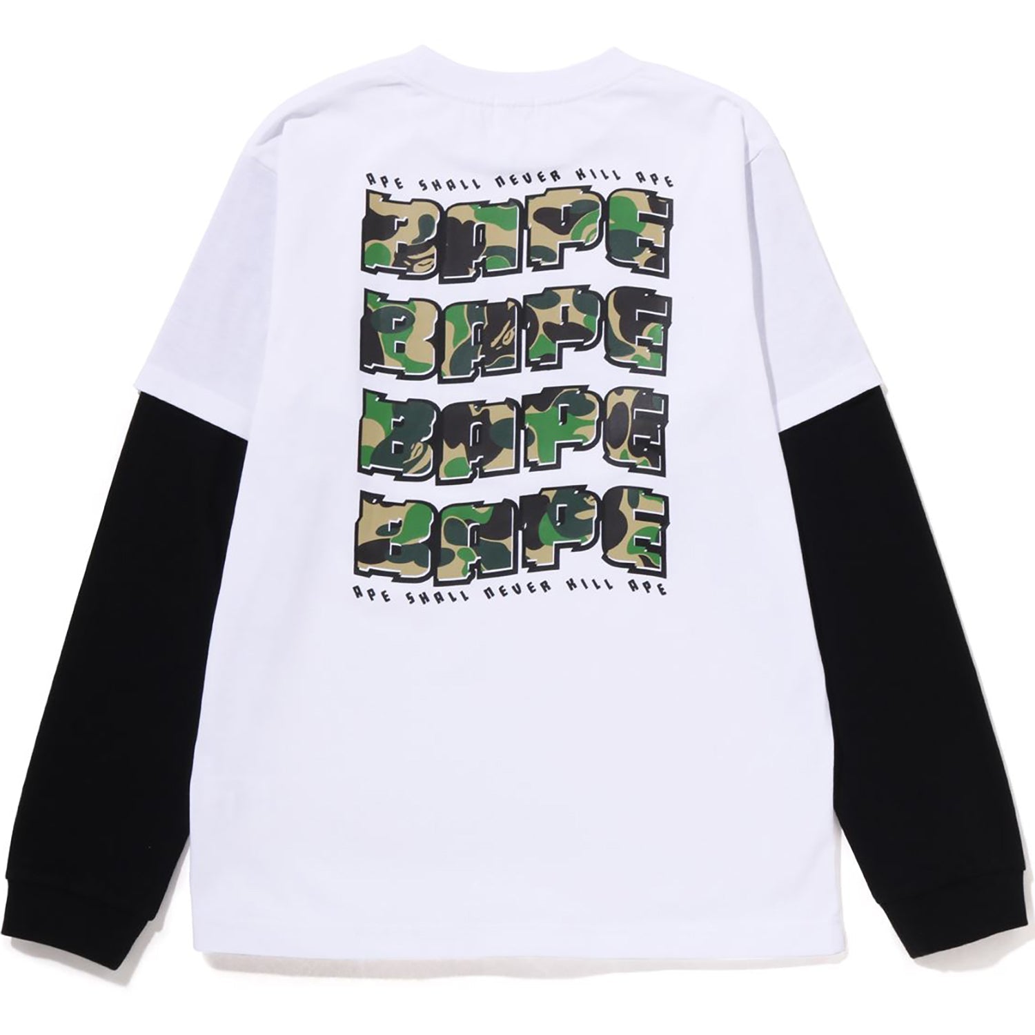 ABC CAMO BAPE LAYERED L/S TEE KIDS