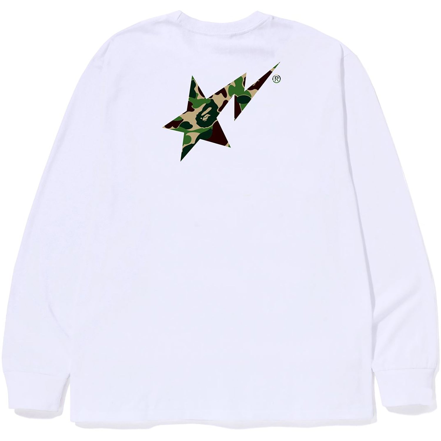 ABC CAMO BAPE STA LOGO L/S TEE MENS