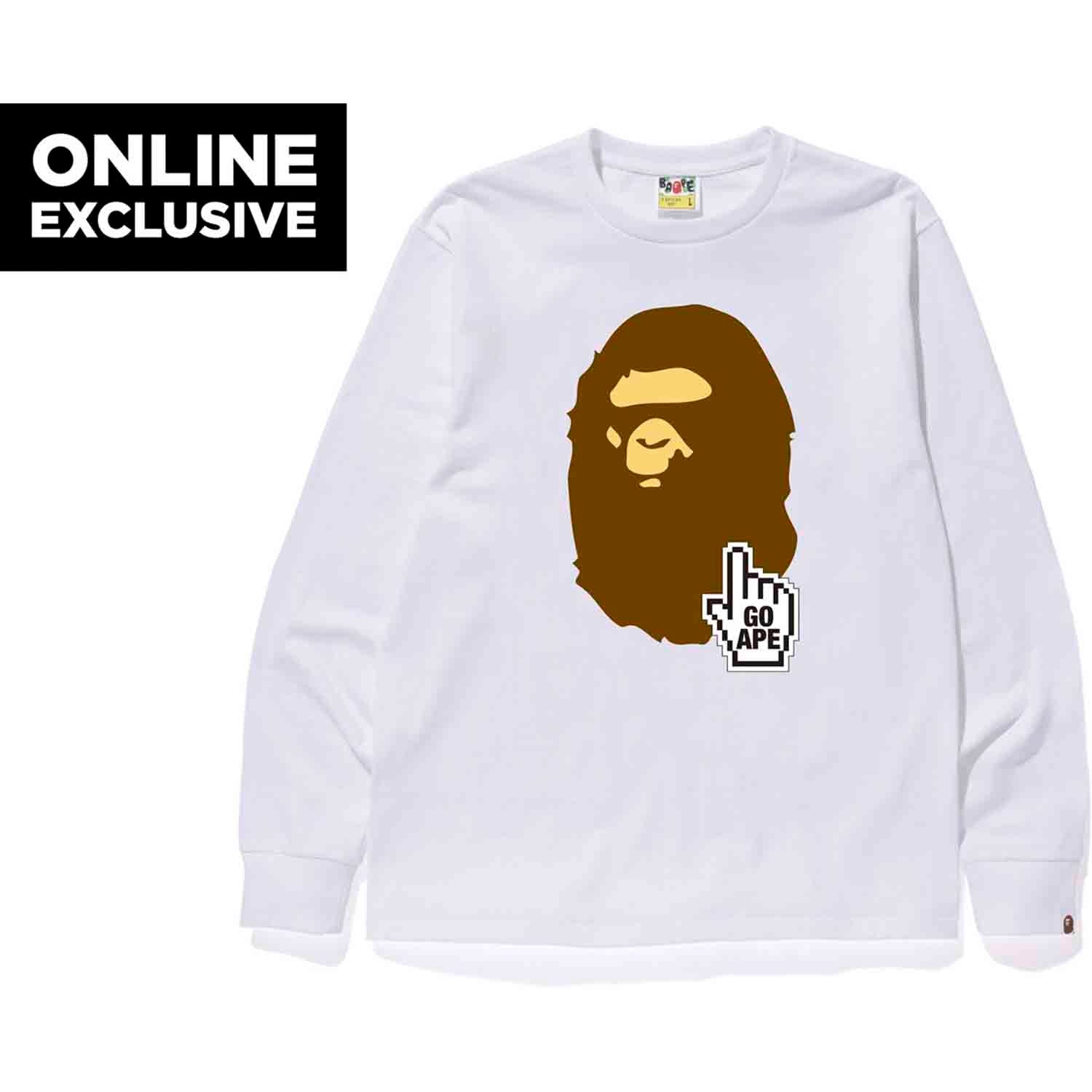 BAPE ONLINE L/S TEE M BAPEC MENS