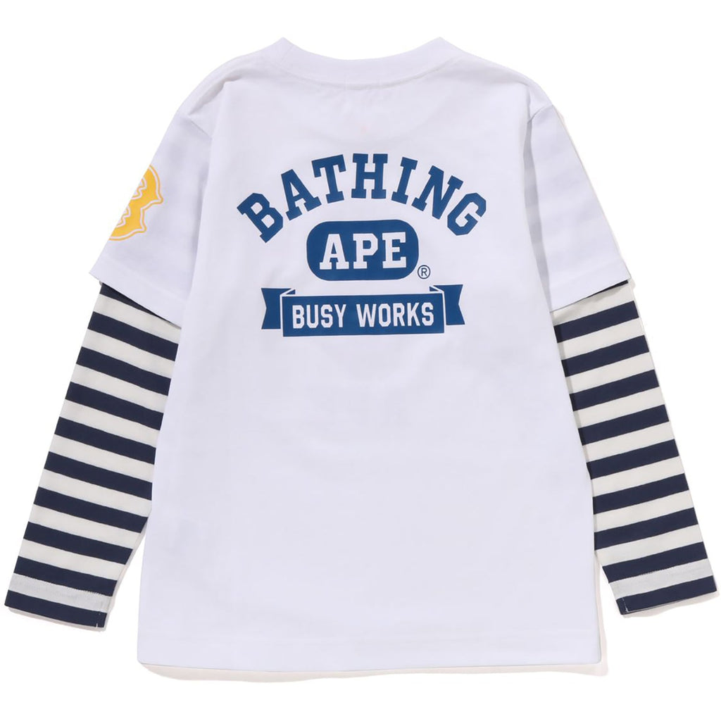 COLLEGE MULTI LOGO LAYERED L/S TEE KIDS