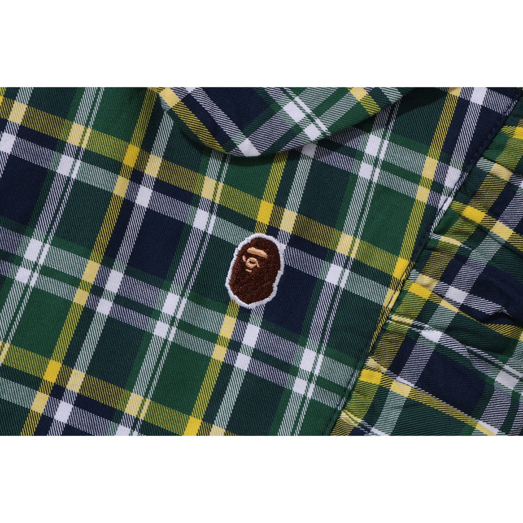 MINI BAPE CHECK ROUND COLLAR ONEPIECE KIDS