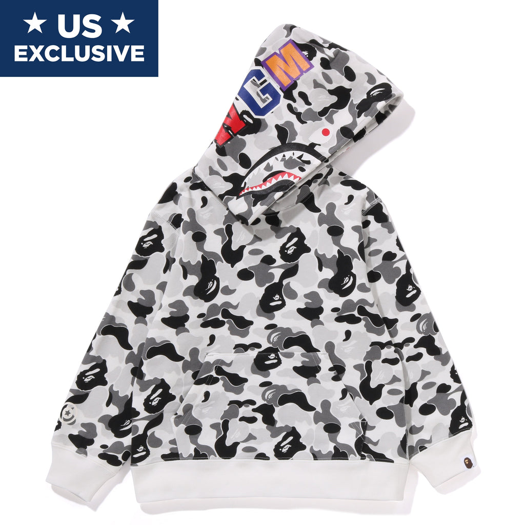 ABC CAMO SHARK PULLOVER HOODIE KIDS