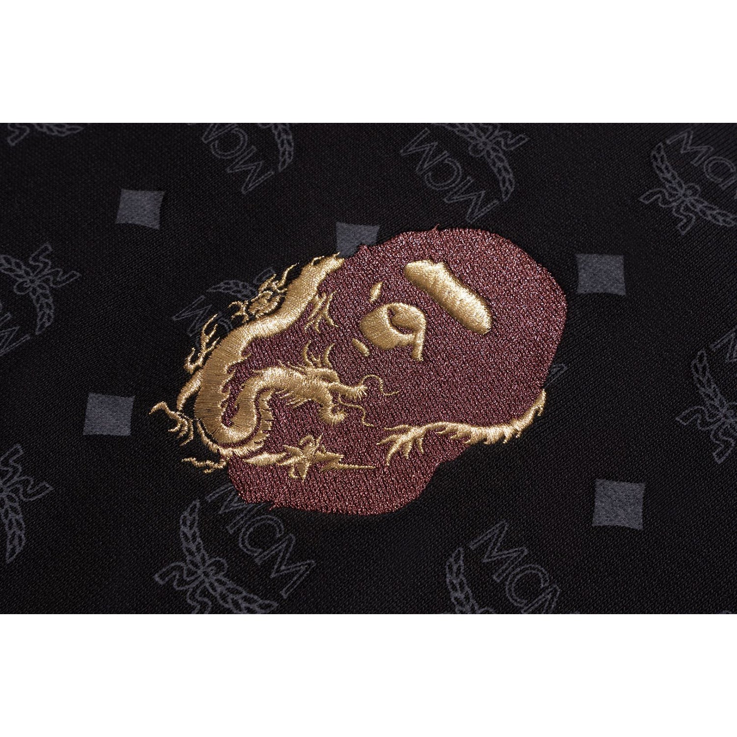 BAPE X MCM SHARK PULLOVER HOODIE MENS
