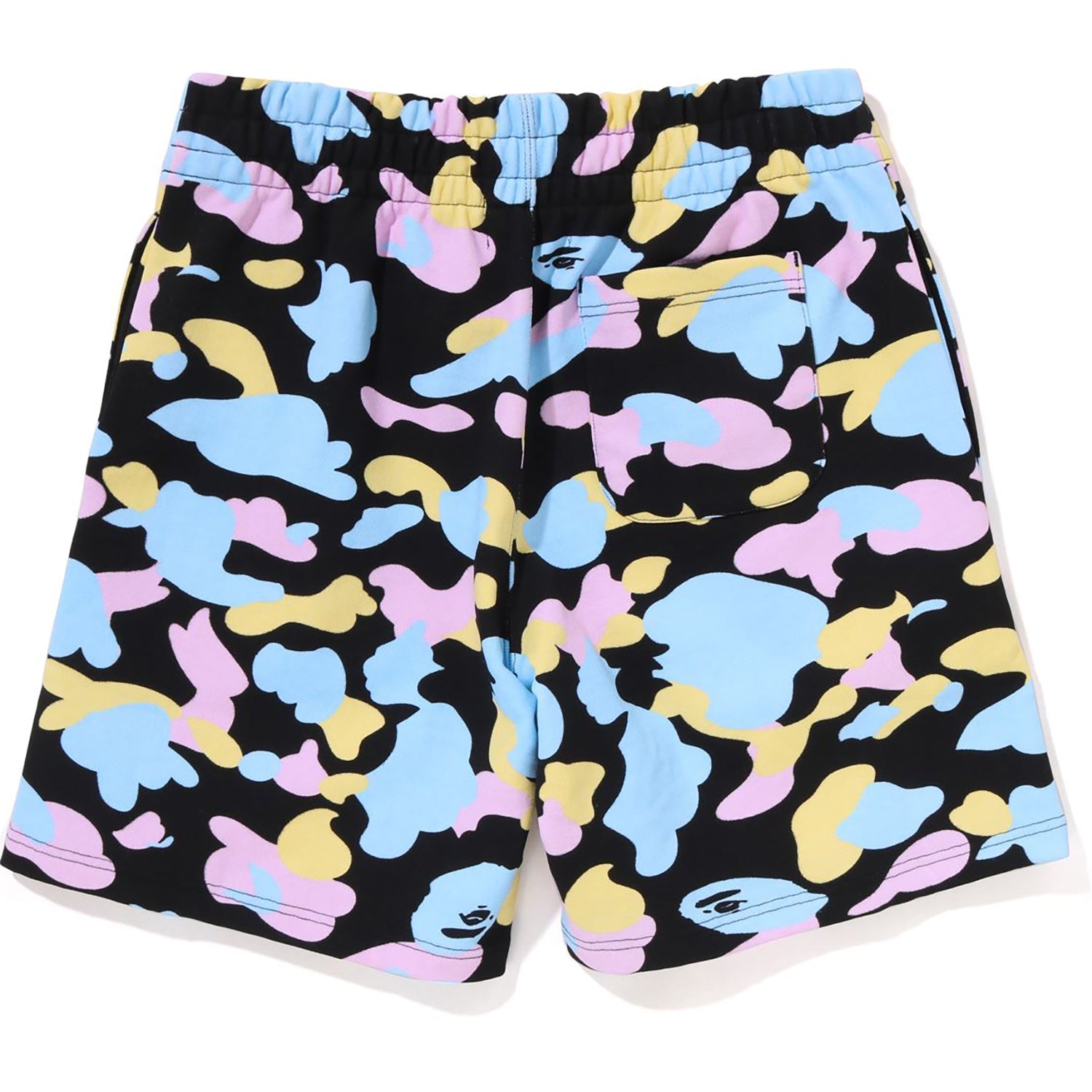 NEW MULTI CAMO OVERSIZED SWEAT SHORTS LADIES