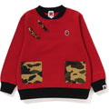 1ST CAMO CHINA BUTTON CREWNECK KIDS