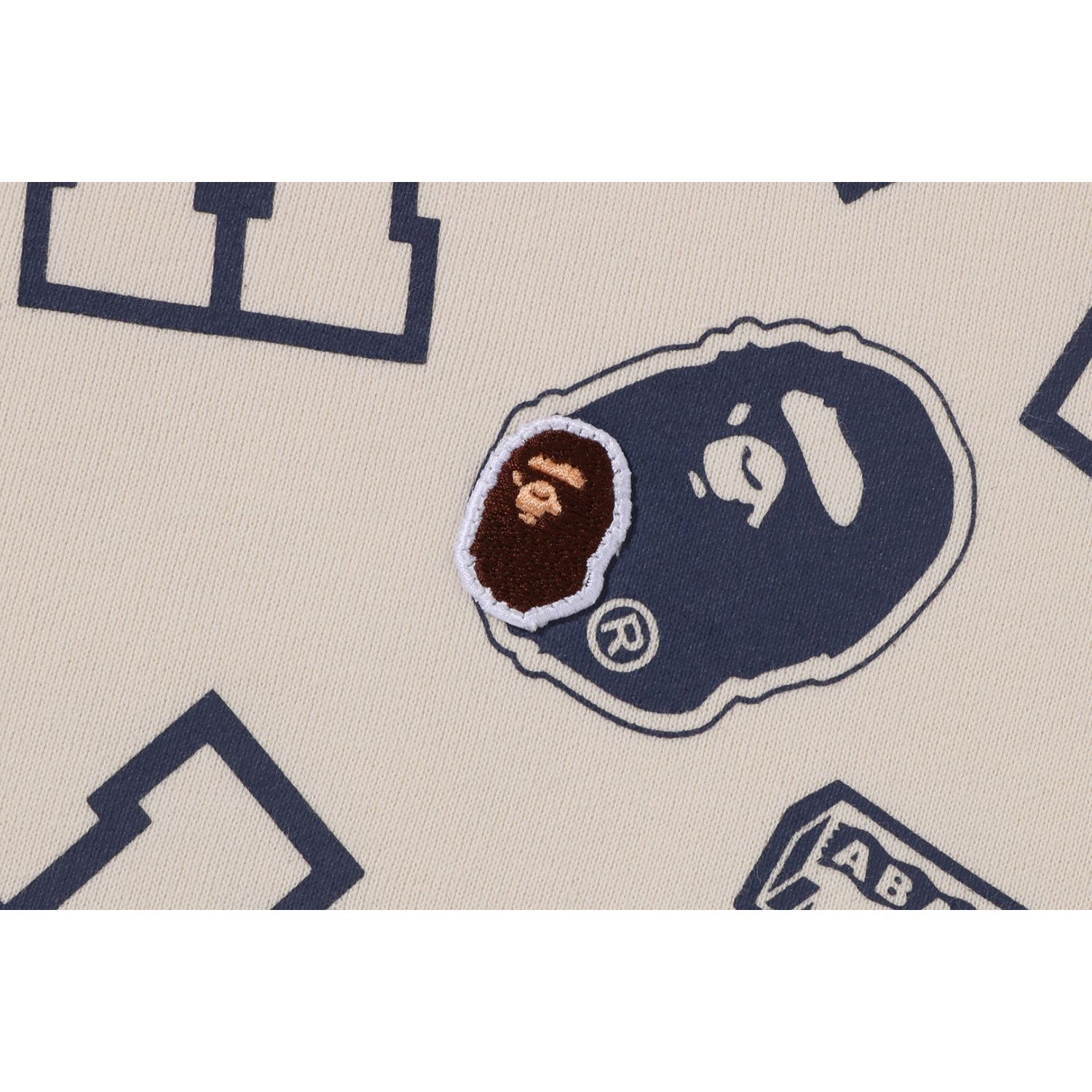 COLLEGE LOGO PATTERN LOOSE FIT CREWNECK KIDS