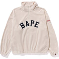 BAPE FLEECE HALF ZIP LADIES