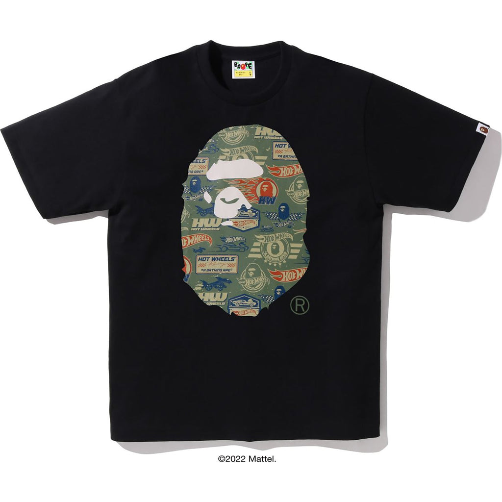 BAPE X HOT WHEELS APE HEAD TEE MENS
