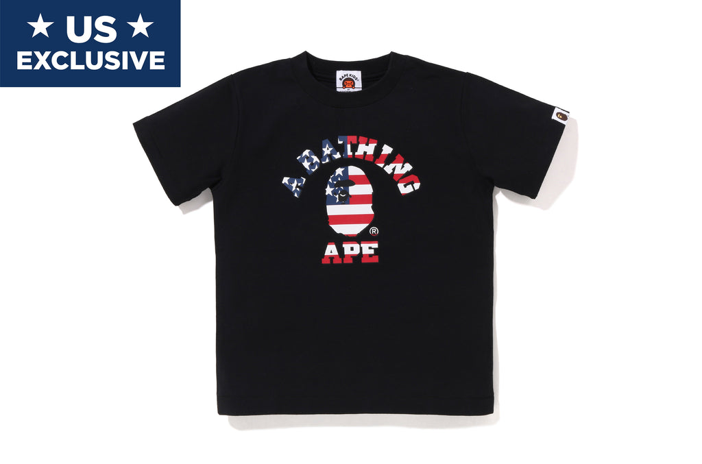 BAPE US LIMITED COLLECTION COLLEGE TEE KIDS