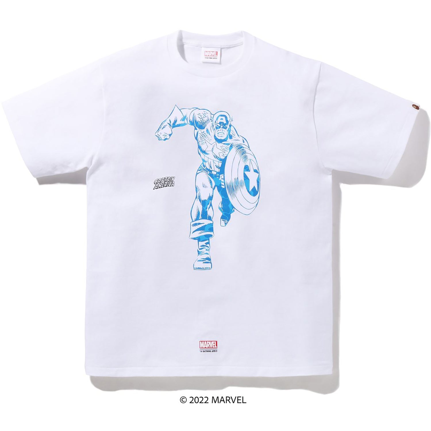 BAPE X MARVEL CAPTAIN AMERICA TEE MENS
