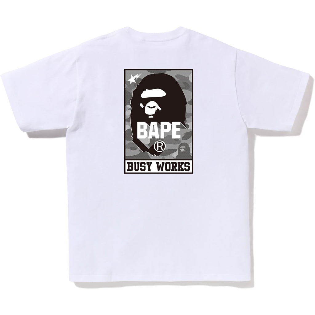 HONEYCOMB CAMO BAPE BUSY WORKS TEE MENS