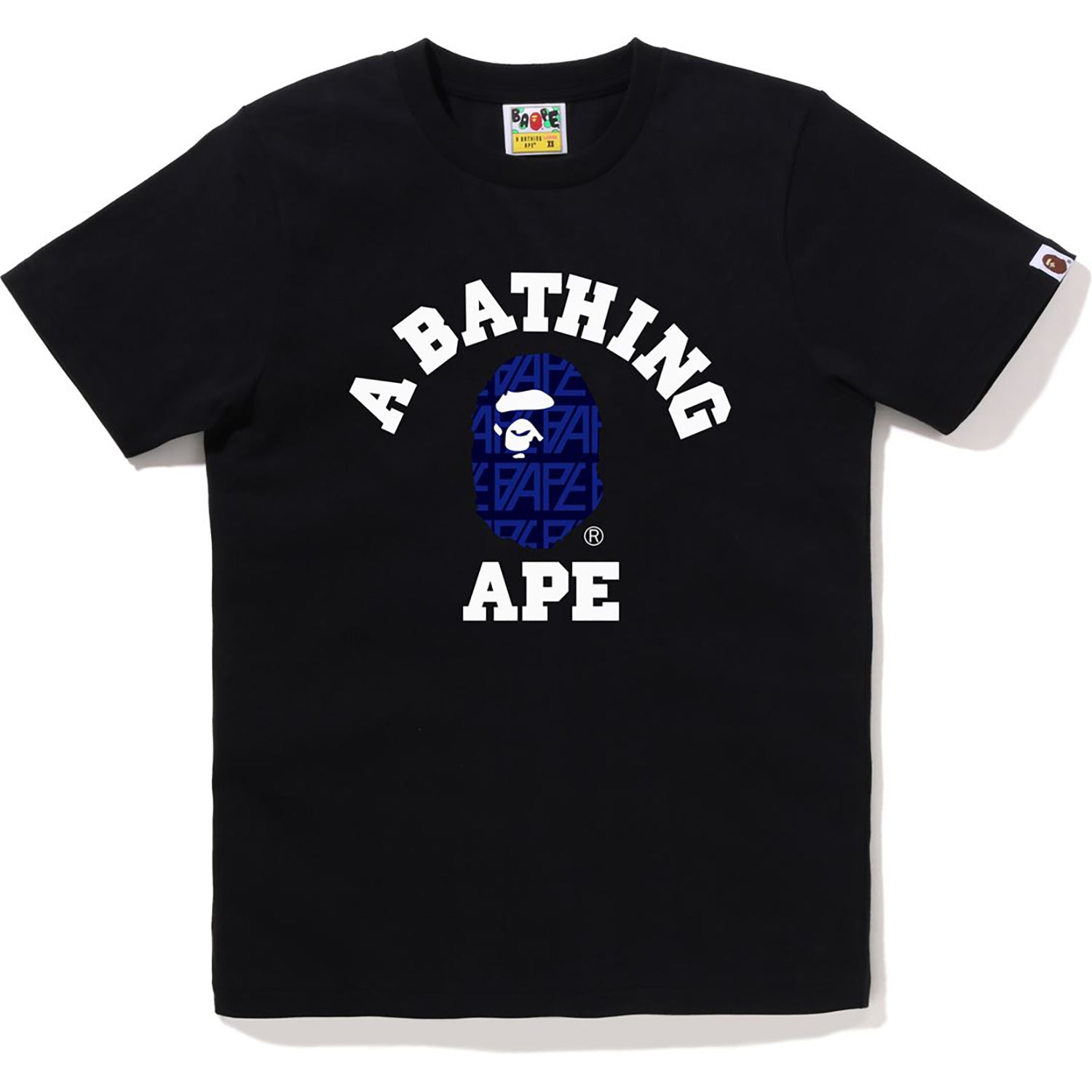 BAPE LOGO MONOGRAM COLLEGE TEE LADIES