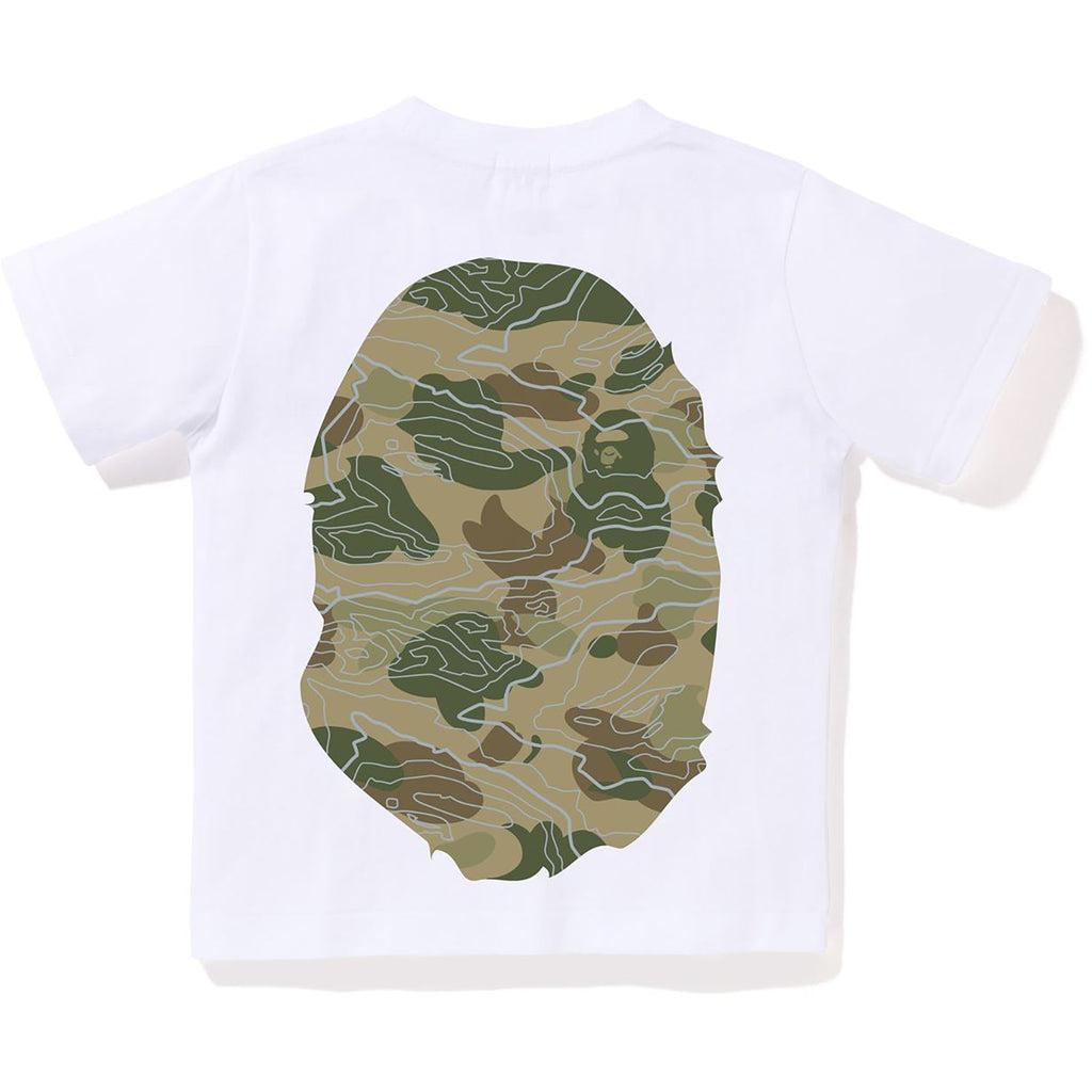 LAYERED LINE CAMO BIG APE HEAD TEE KIDS
