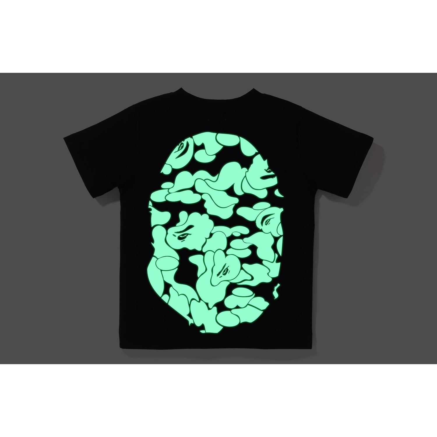 GLOW IN THE DARK CAMO BIG APE HEAD TEE KIDS