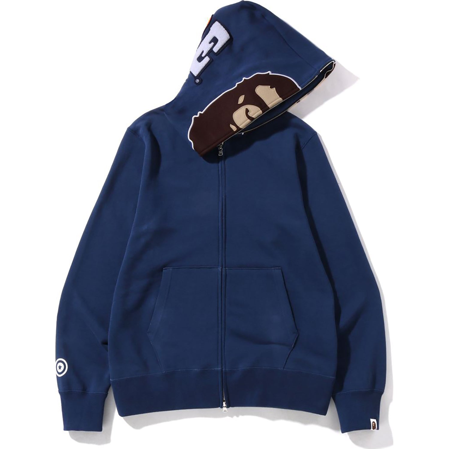 OVERDYE 2ND APE FULL ZIP HOODIE MENS