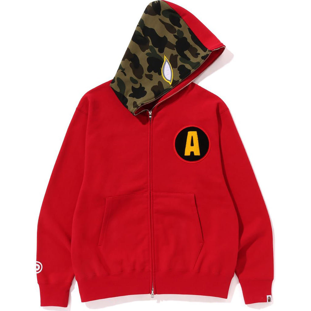 SHADOW BAPE RELAXED FIT FULL ZIP HOODIE MENS