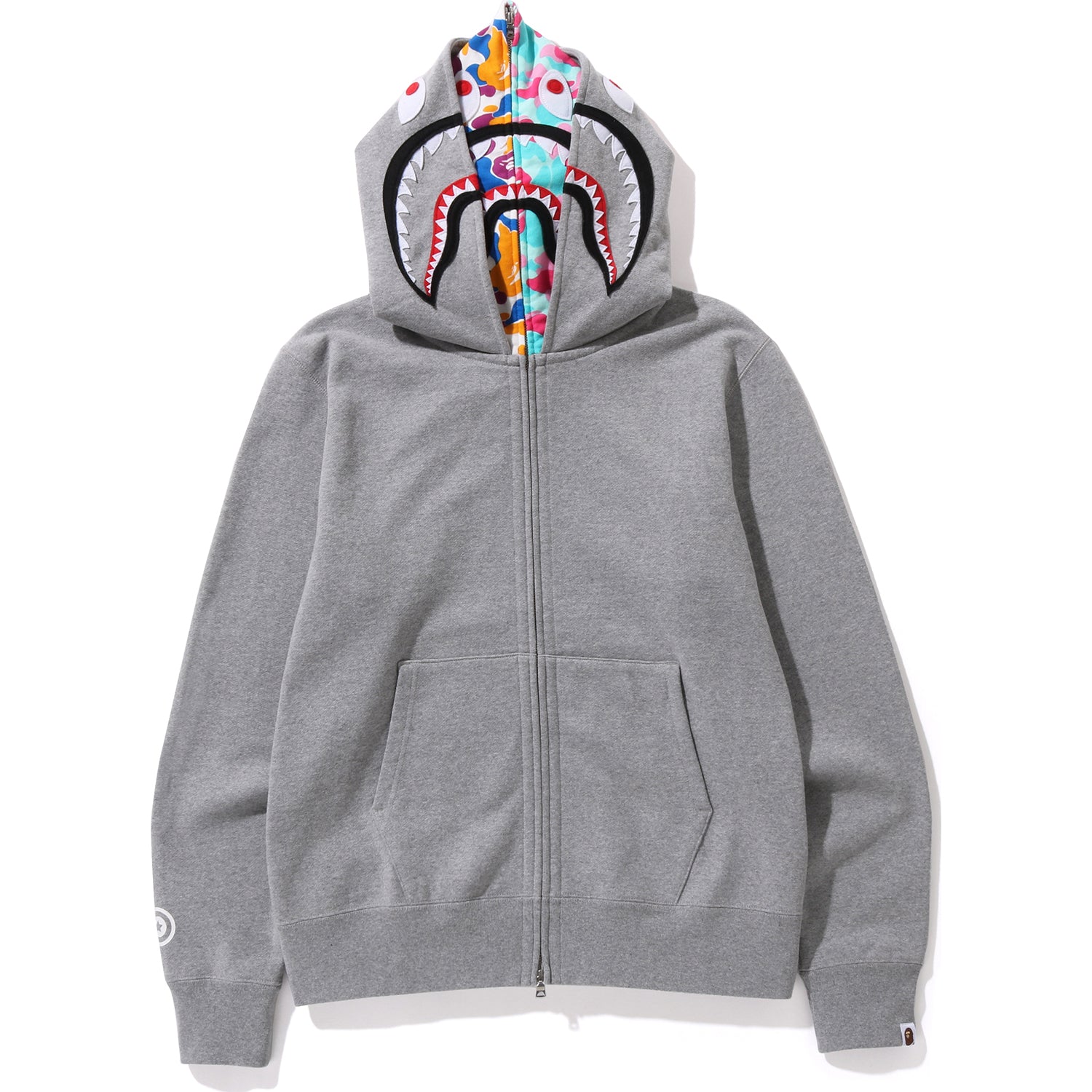 BAPE US LIMITED COLLECTION SHARK FULL ZIP DOUBLE HOODIE MENS