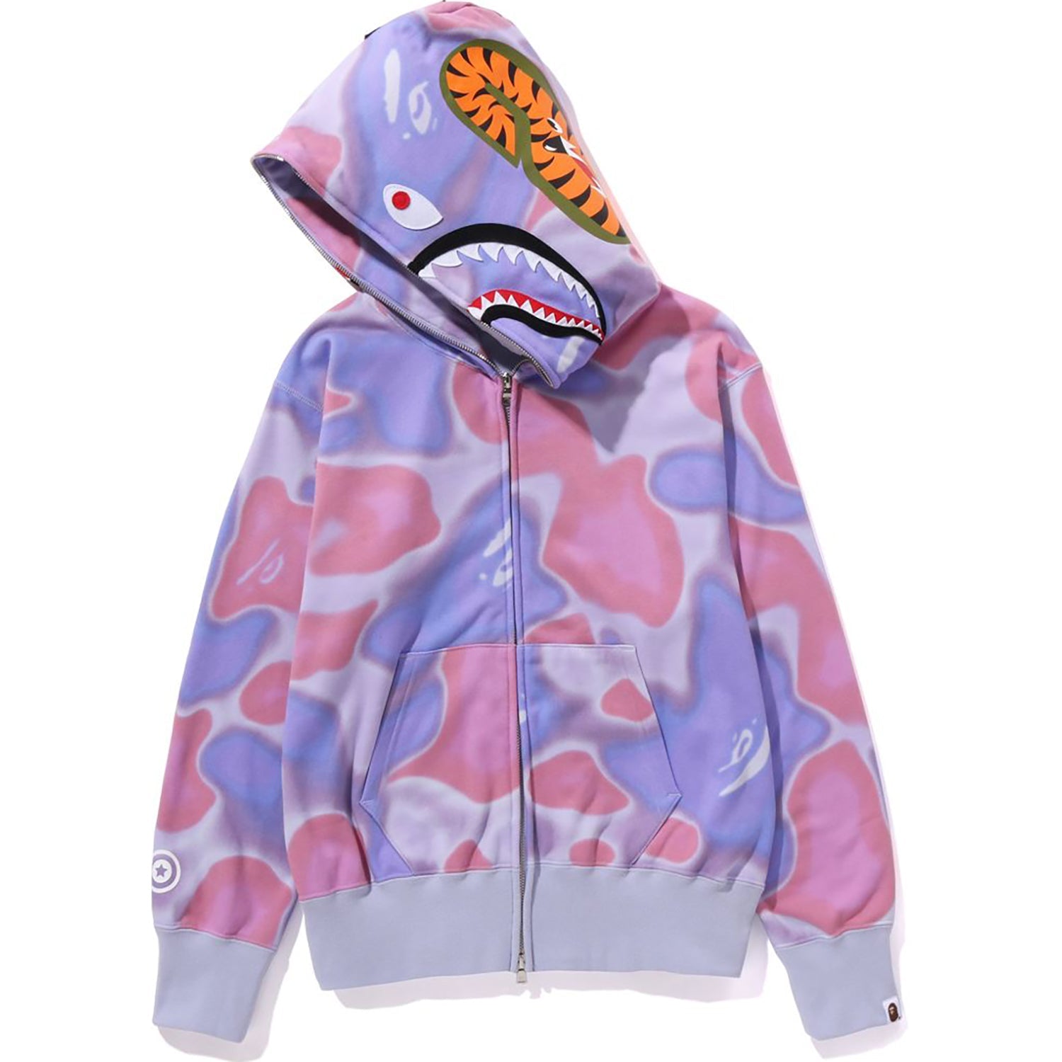 LIQUID CAMO SHARK FULL ZIP HOODIE WIDE FIT LADIES