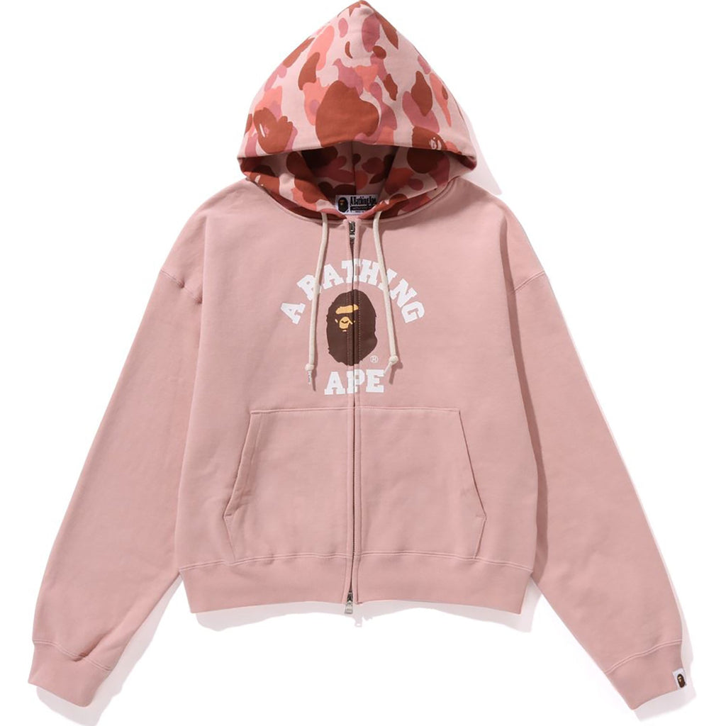 1ST CAMO COLLEGE ZIP HOODIE LADIES