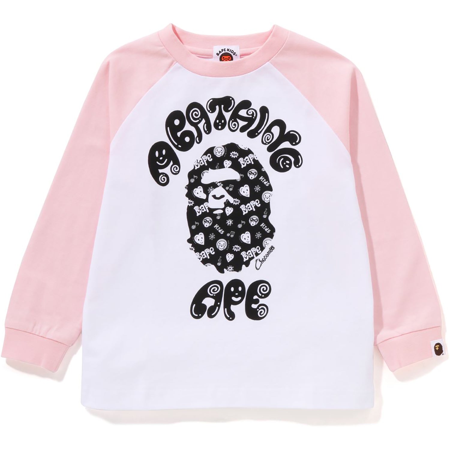 BAPE KIDS X CHOCOMOO COLLEGE L/S TEE KIDS