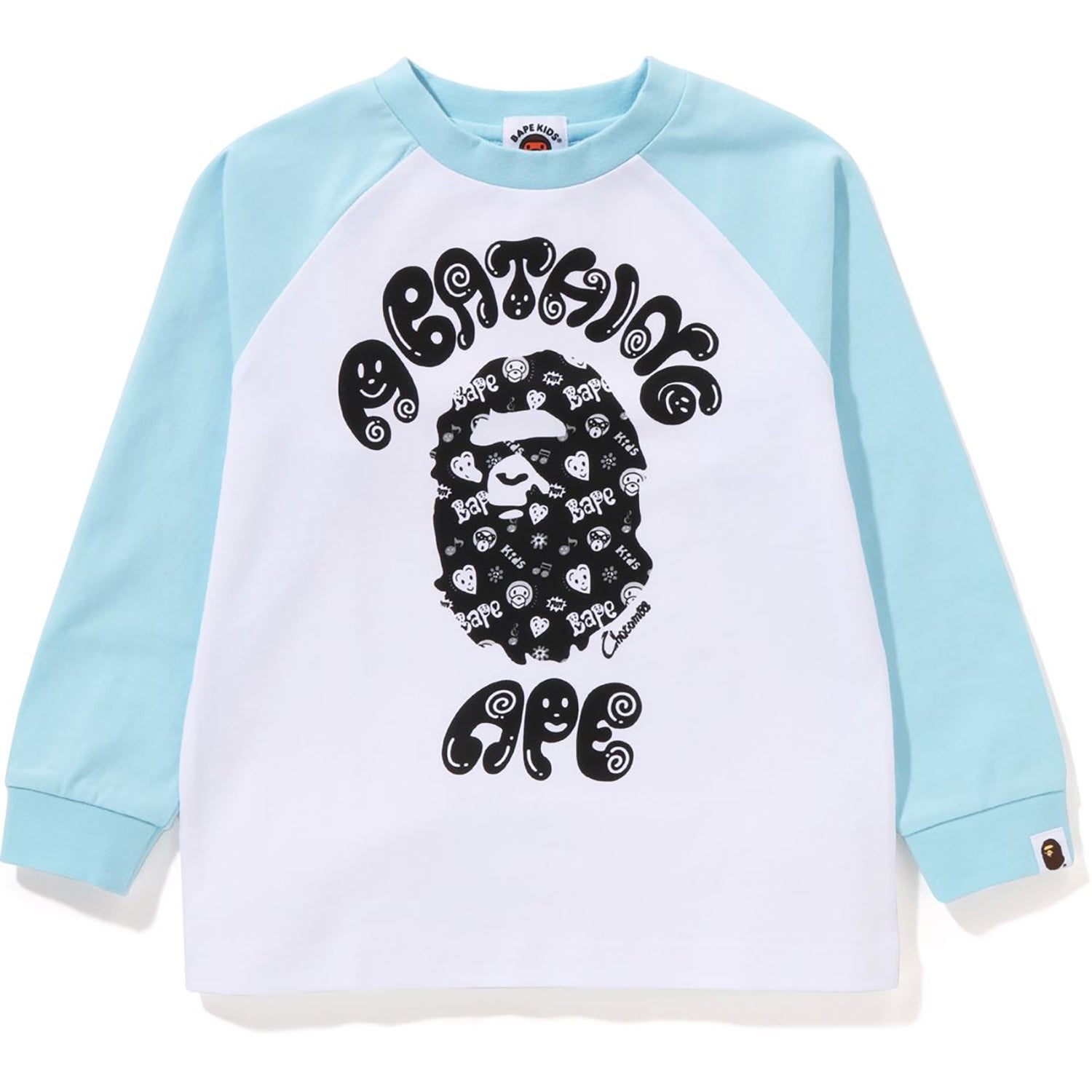 BAPE KIDS X CHOCOMOO COLLEGE L/S TEE KIDS