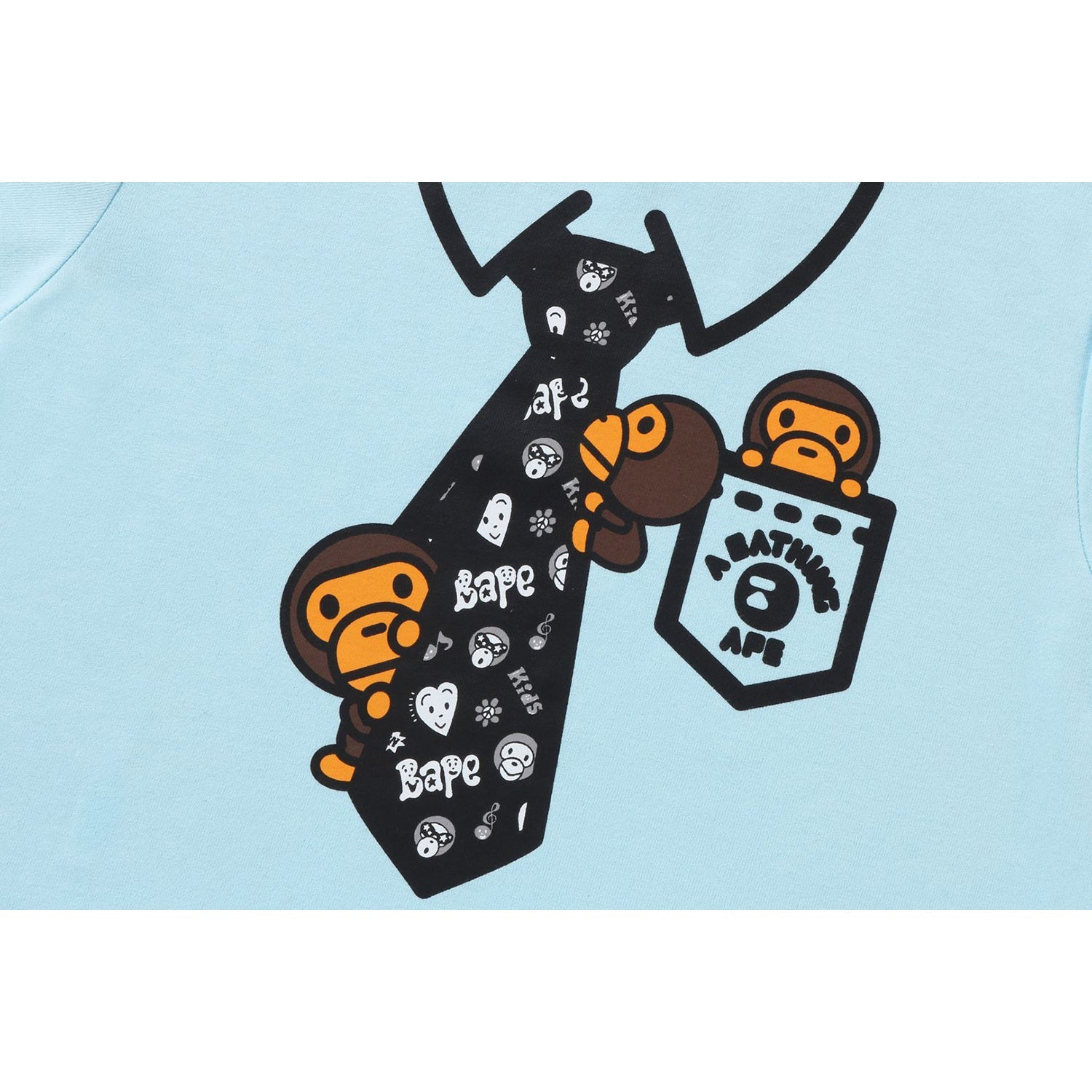 BAPE KIDS X CHOCOMOO TIE PRINT TEE PAKE SET KIDS