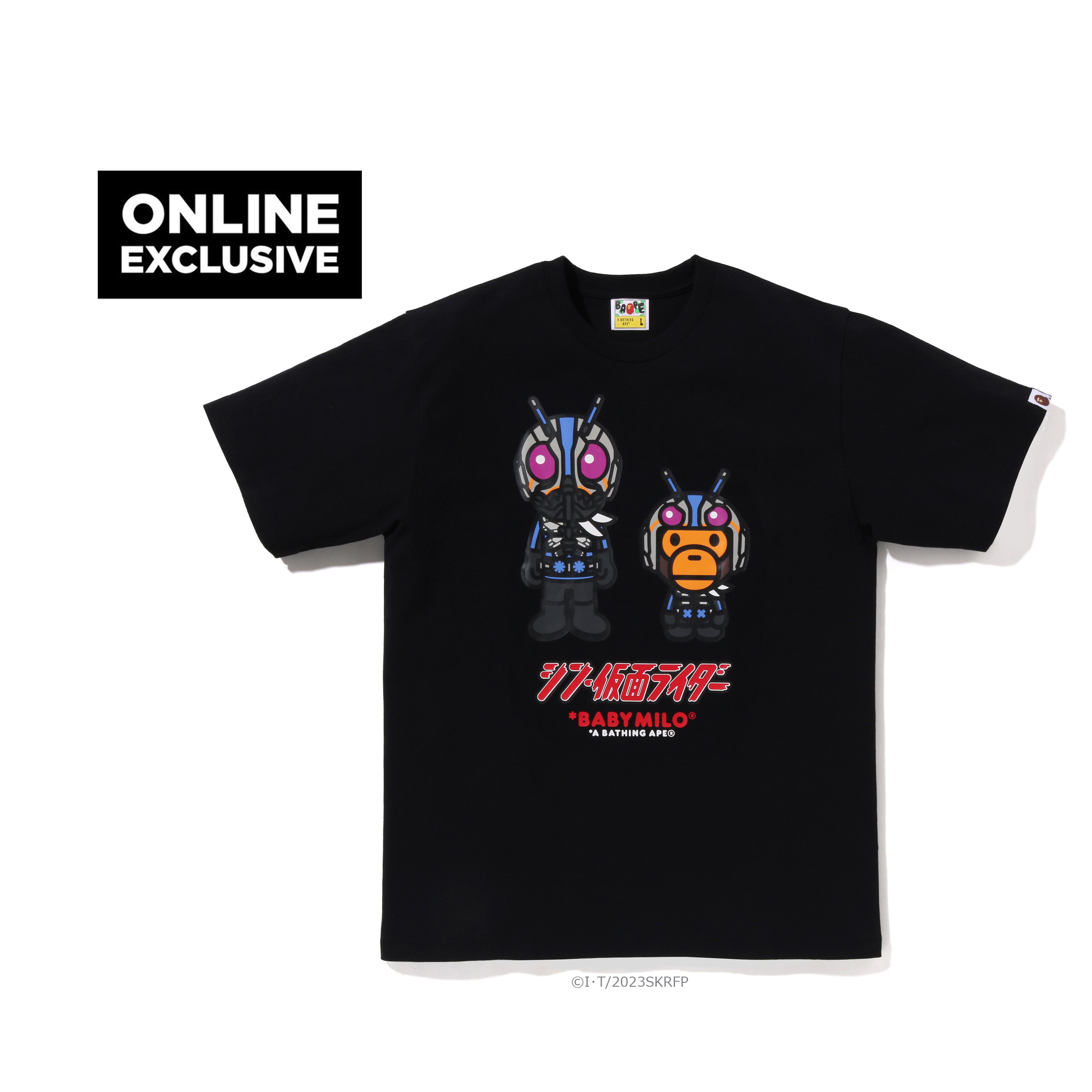 BAPE X SHIN KAMEN RIDER NO.0 BABY MILO TEE MENS