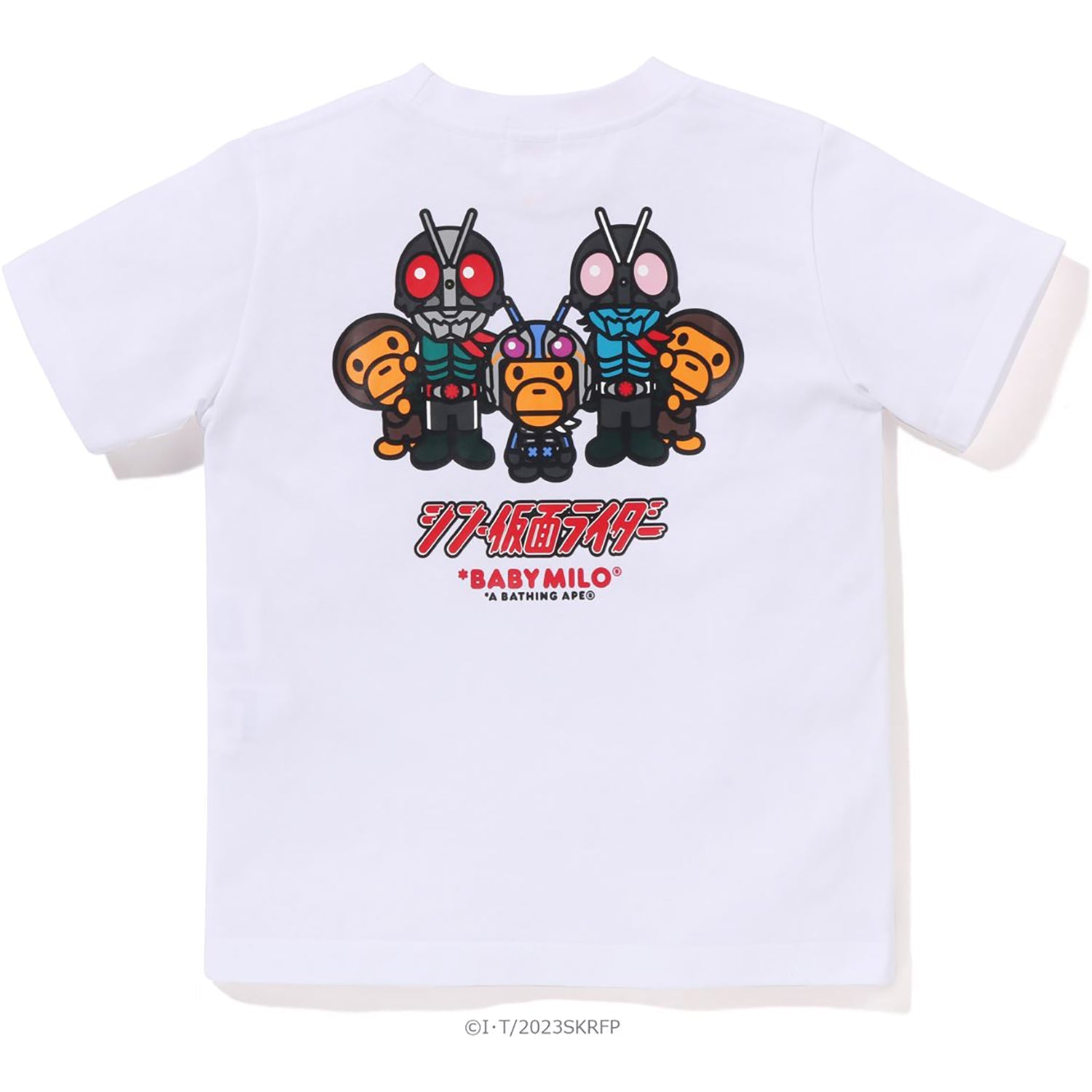 BAPE X SHIN KAMEN RIDER #1 BABY MILO TEE KIDS