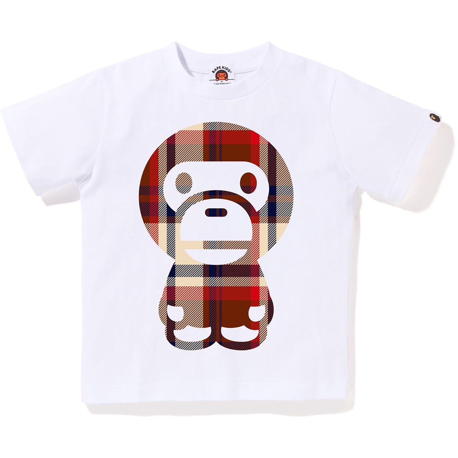 BAPE CHECK BIG BABY MILO TEE KIDS