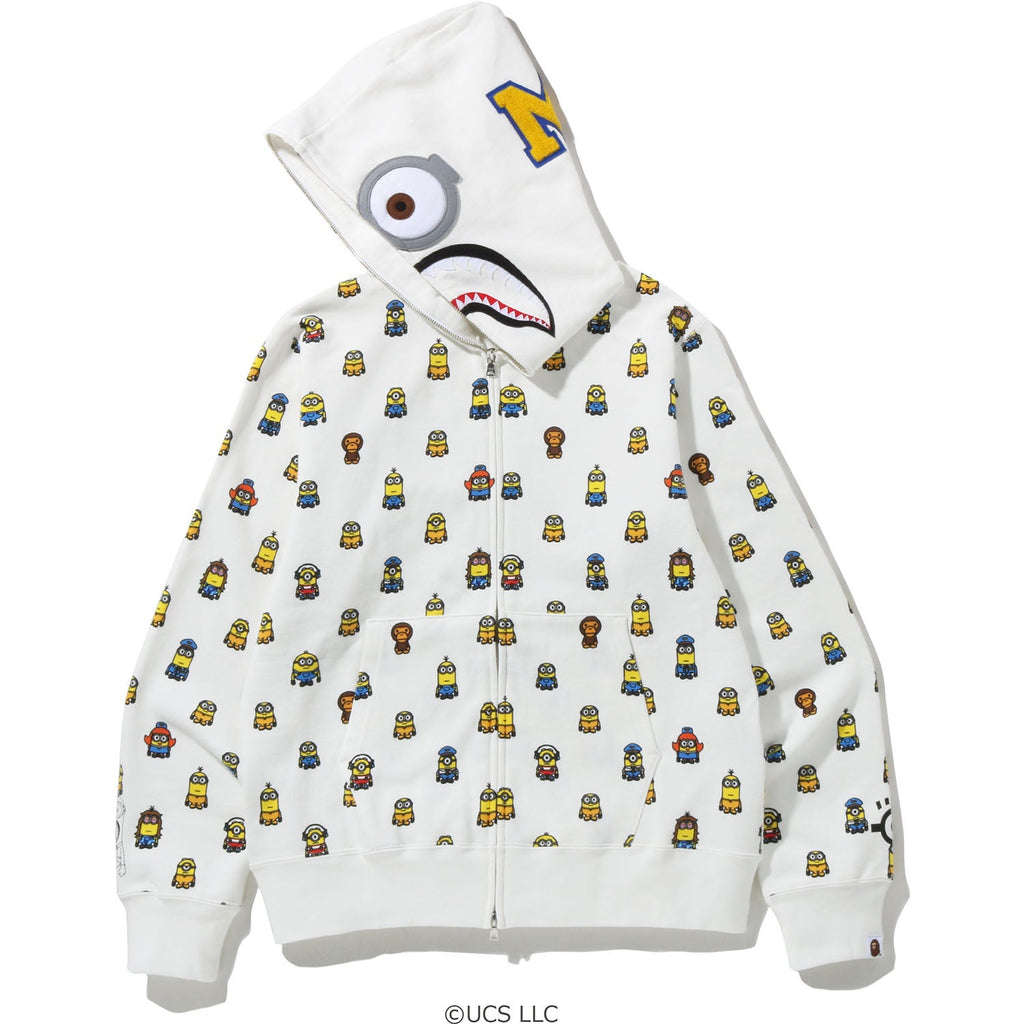 MINIONS SHARK FULL ZIP HOODIE MENS