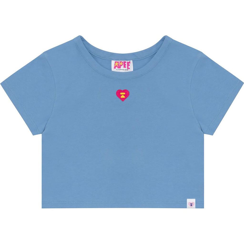 APEE LOGO PRINTED SLIM CUT TEE LADIES