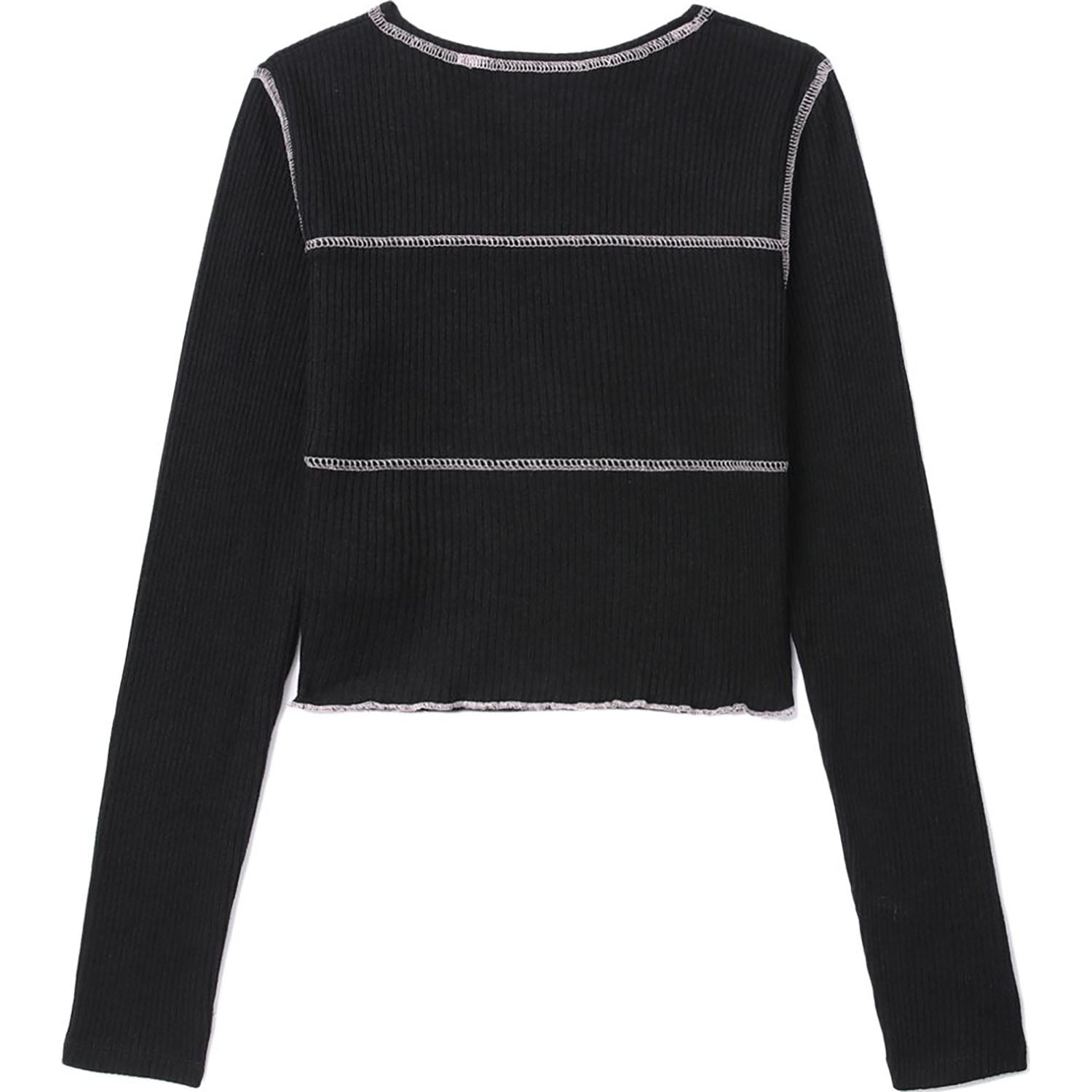 APEE RIBBED CROP TOP LADIES