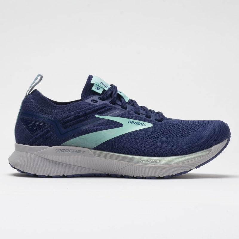 Women's Brooks Ricochet 3, Peacoat/Ribbon/Blue Tint, 8.5 B Medium