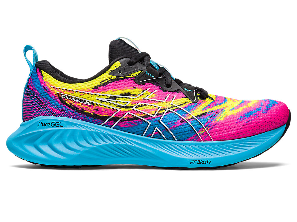 Men's Asics Gel-Cumulus 25, Aquarium/Vibrant Yellow, 8 D Medium