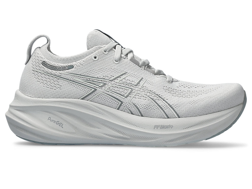 Men's Asics GEL-Nimbus 26, Concrete/Pure Silver, 10 D Medium