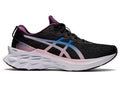 Women's Asics Novablast 2, Black/Lake Drive, 10 B Medium