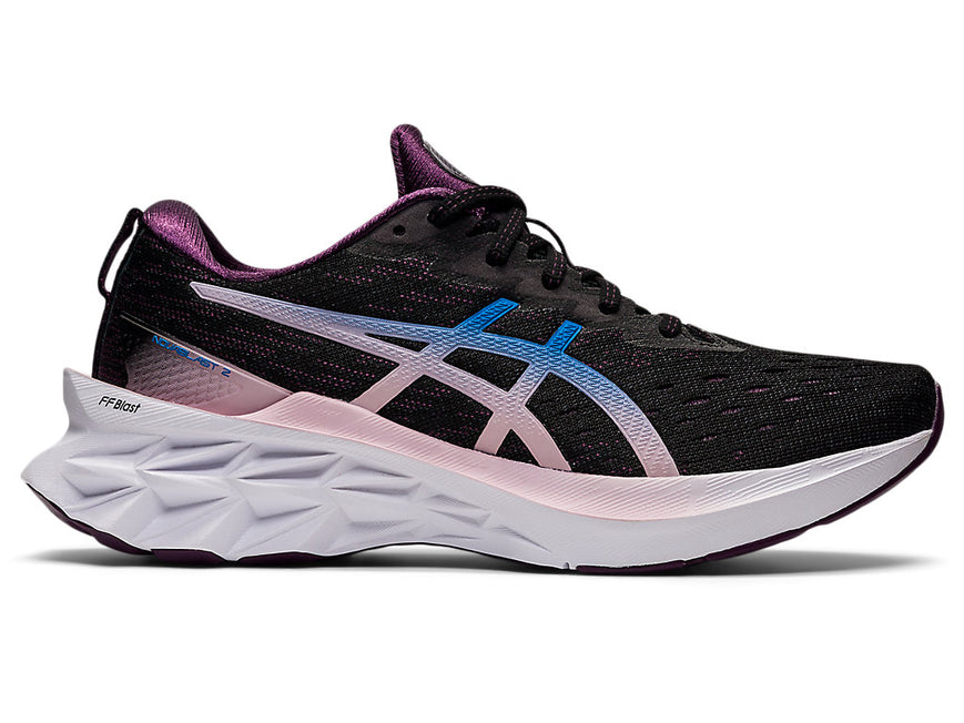 Women's Asics Novablast 2, Black/Lake Drive, 10 B Medium