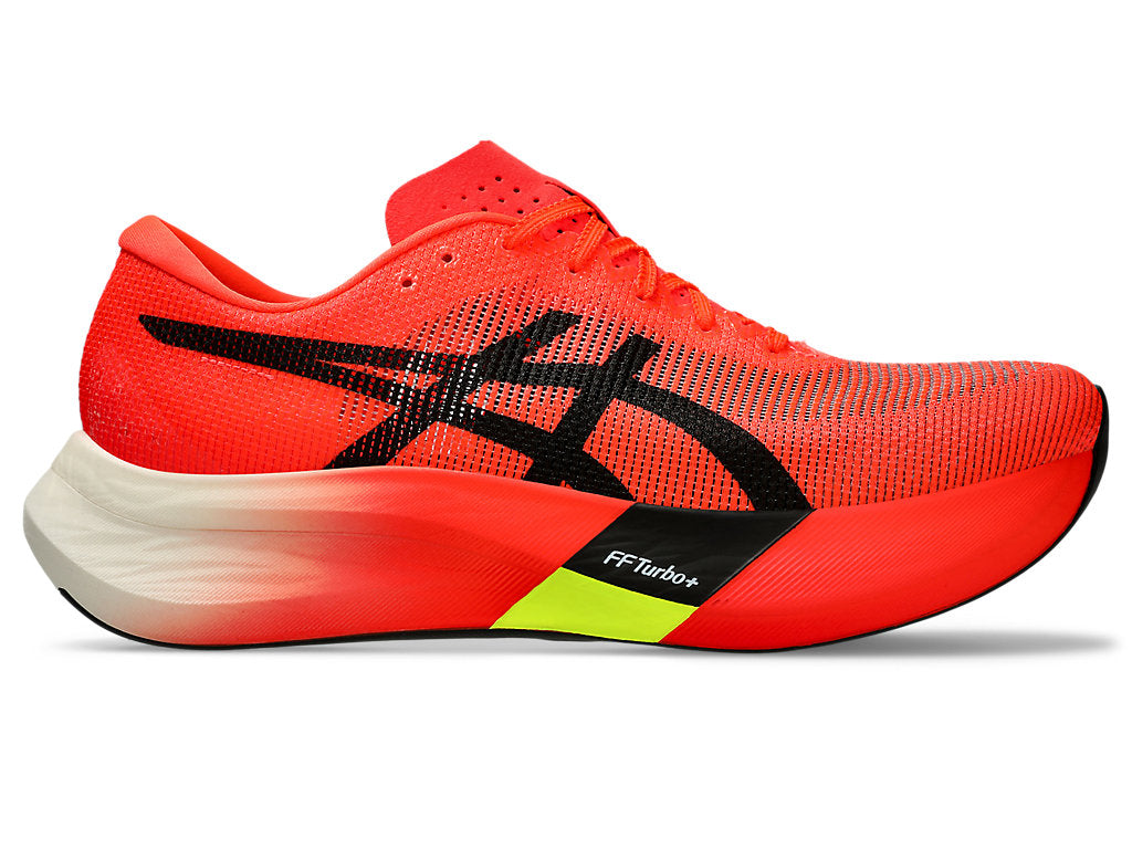 Women's Asics Metaspeed Edge Paris, Sunrise Red/Black, 9 B Medium