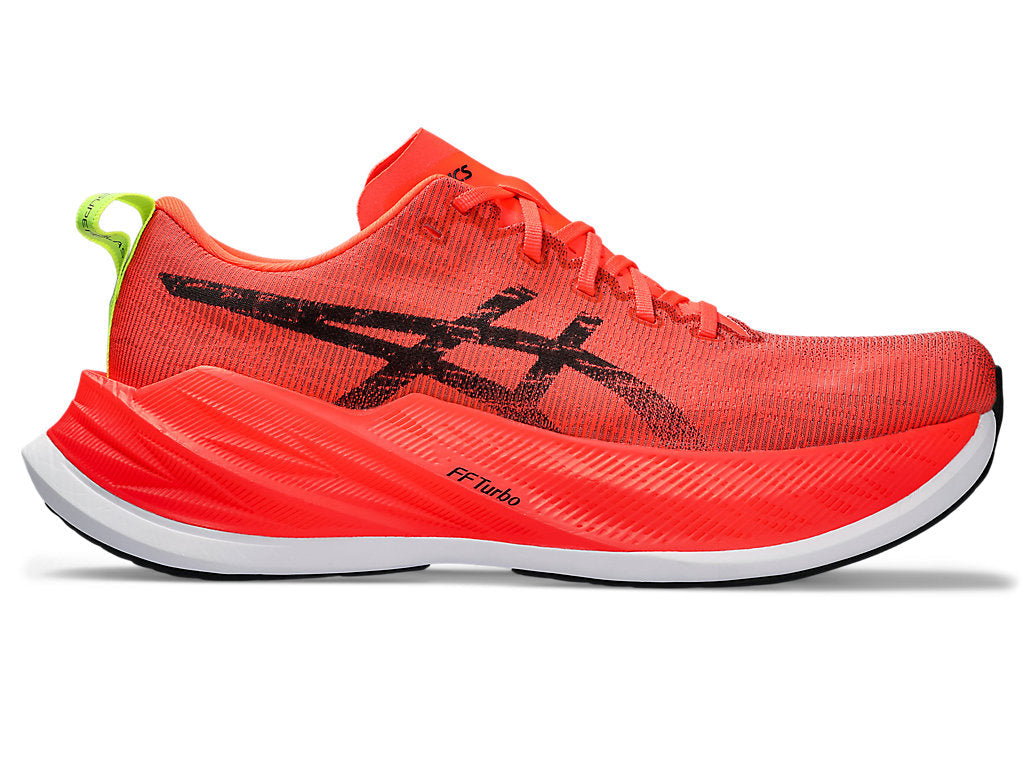 Women's Asics Superblast, Sunrise Red/Black, 8.5 B Medium