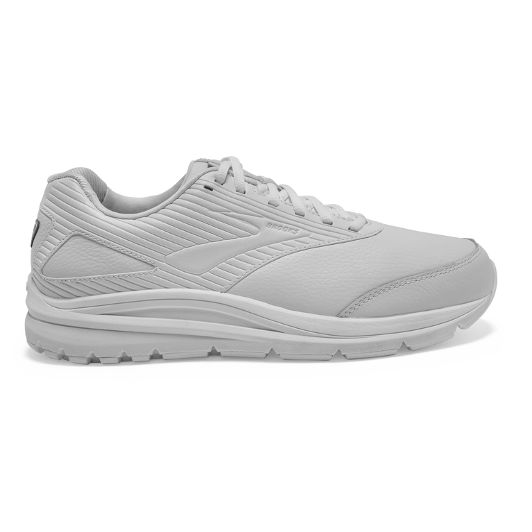 Men's Brooks Addiction Walker 2, White/White, 12.5 2E Wide