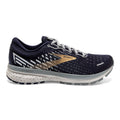 Men's Brooks Ghost 13, Peacoat/Grey/Gold, 10 D Medium