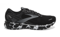 Men's Brooks Ghost 14, Black/Grey/White, 8 D Medium