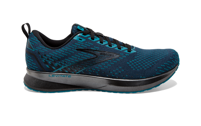 Men's Brooks Levitate 5, Titan/Crystal Teal/Black, 11.5 D Medium