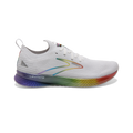 Men's Brooks Levitate Stealthfit 5, White/Oyster/Multi, 11 D Medium