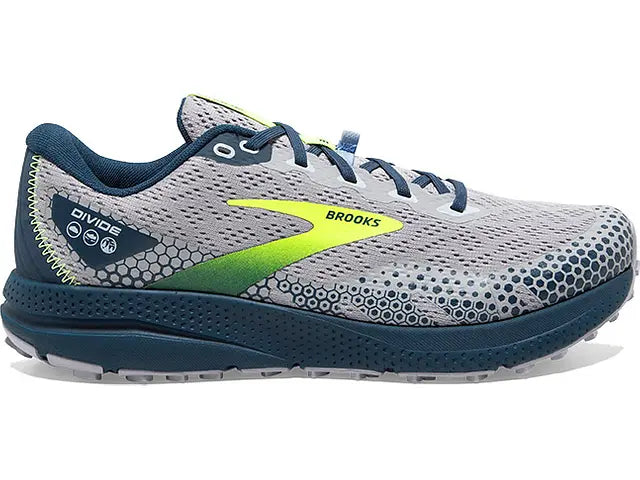 Men's Brooks Divide 3, Alloy/Titan/Nightlife, 12.5 D Medium